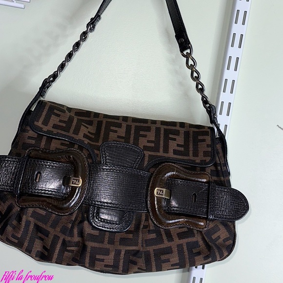 Authentic Fendi B Bis Zucca Canvas - Picture 13 of 14